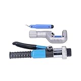 AMBITO DI APPLICAZIONE: il kit di strumenti di espansione del tubo idraulico è adatto per tubi da 10‑42 mm (da 3/8 pollici a 1‑5/8 pollici), molto pratico