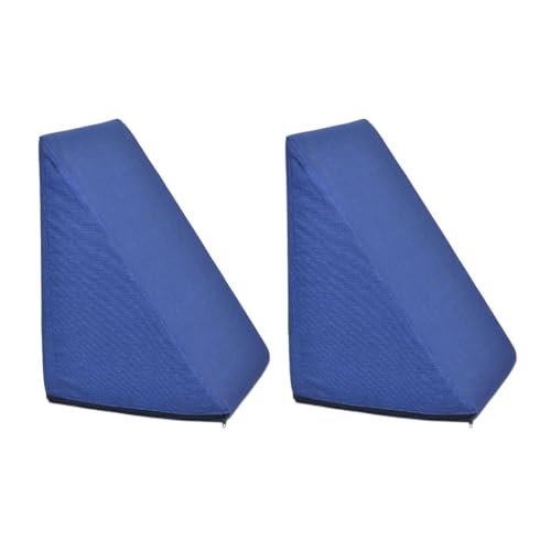 Kit 2 Travesseiros Almofada Triangular Espuma Encosto Adulto Apoio Costas Repouso Leitura Anatômico(