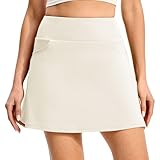 [Gopune] ゴルフ スカート レディース テニスウェア スコート Aライン ストレッチ アクティブウェア ランニング 通気性 インナーパンツ付き カジュアル（ホワイト 3XL）
