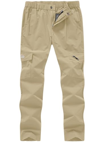 [TBMPOY] レディース トレッキングパンツ 登山ズボン 夏用 ゴルフウェア 山歩きウェア 伸縮性 撥水 ポケット多い 吸汗速乾 カーゴパンツ アウトドア 長ズボン 作業着 キャンプウェア 春夏秋 01カーキ L