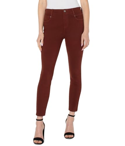 Liverpool Women's Misses Gia Glider Pull-on Ankle Skinny in Brunette2