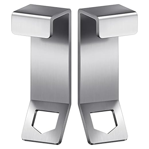 Kuco Cooler Lock Bracket for Mid-to Large-Size Yeti/RTIC Coolers Tie Down Kit Made of Stainless Steel and Protective Coating with Larger Hole Tie Down Accessories Ice Chest Lock [2 Pack]