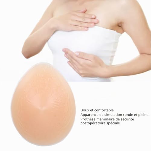 Prothèse de Mastectomie en Forme de Sein en Silicone Triangulaire, Inserts de Rehausseur de Soutien-gorge Travesti en une Pièce pour Femmes, Coussinets de Soutien-gorge (200g) – vue 4