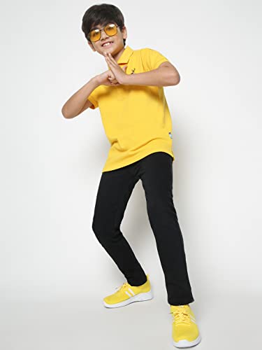 Image of Li'l Tomatoes Boys Pique Cotton Polo T-Shirt | Classic Collar & Button Placket | Soft & Breathable Summer Wear | Casual Comfort | 3-16 Years