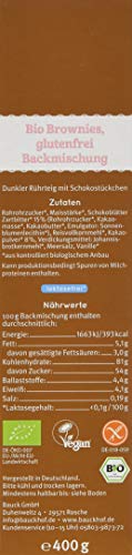 Bauckhof Brownies glutenfrei, 3er Pack (3 x 400 g) - Bio