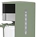 Haden Coffee Machine, 12-Cup Programmable Drip Coffee Maker with Auto Shut-Off Function and Reusable Washable Water Filter, Green & Chrome