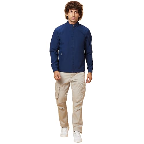 Image of Being Human Turquoise Regular Fit Men's Jacket Clothing