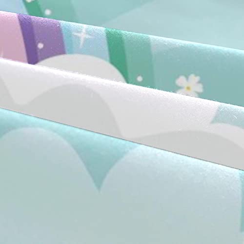 Housse de couette douce anti-pli violet jaune bleu avec taies d'oreiller respirantes