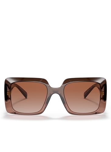 Versace VE 4405 533213 Brown Plastic Rectangle Sunglasses Brown Gradient Lens