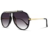 Oversized Aviator Sunglasses for Women Sun Glasses 70s Retro Shades