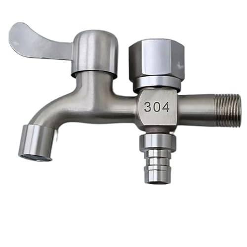 Robinet de piscine à vadrouille 1-en-2 anti-fuite pour double usage simultané - 2
