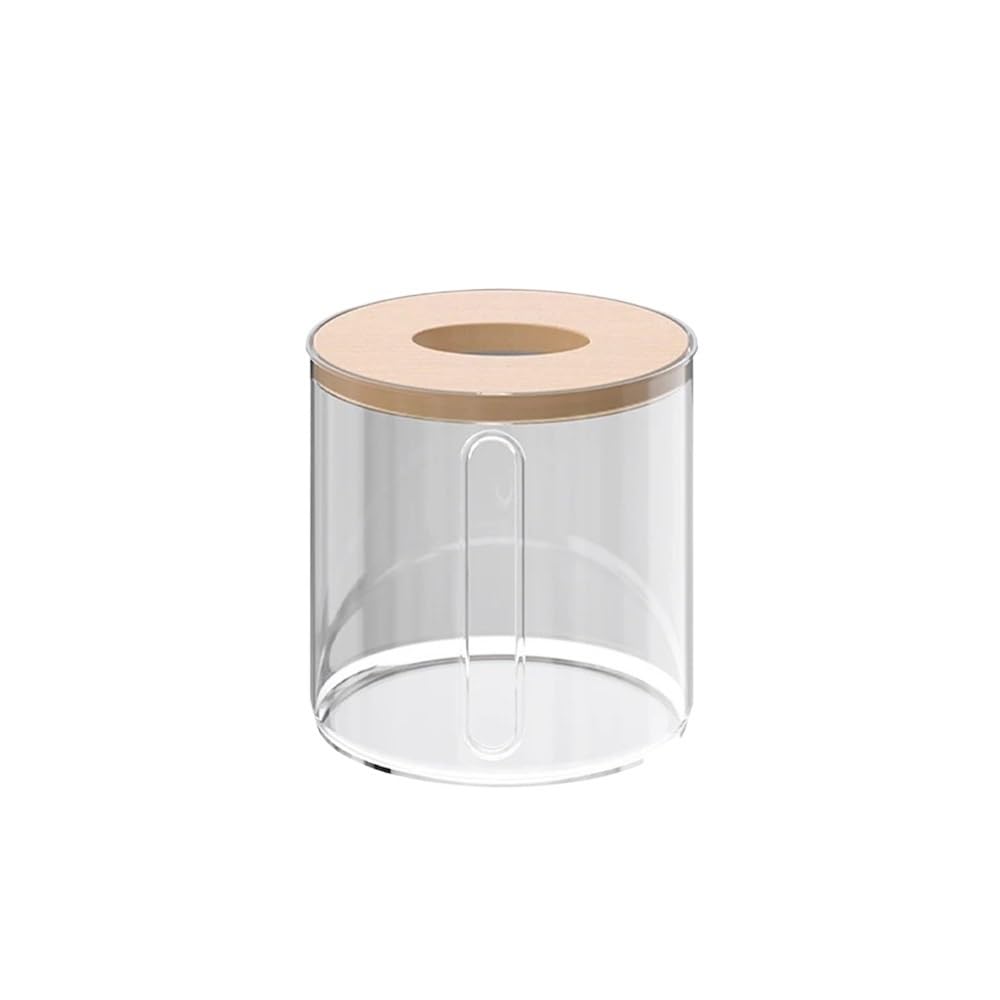 Tissue Box Creative Simplicity Living Room Household Paper Storage Roll Boxes(Clear)