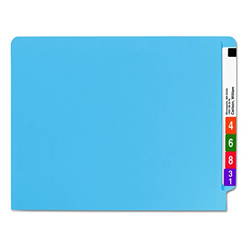 Smead-End-Tab-File-Folder-Shelf-Master-Reinforced-Straight-Cut-Tab-Letter-Size-Blue-100-per-Box-25010