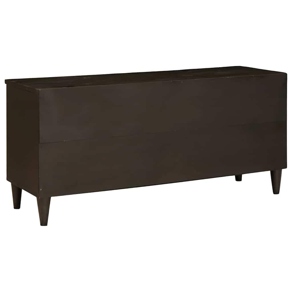Szafka pod telewizor czarno-złota 100 x 33 x 46 cm drewno inżynieryjne