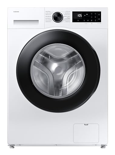 Samsung SLIM Waschmaschine, WW80FG5L32AEEG, 8kg, 1200U/min, AI Ecobubble, Super Speed, Hygiene Steam, Digital Inverter Motor