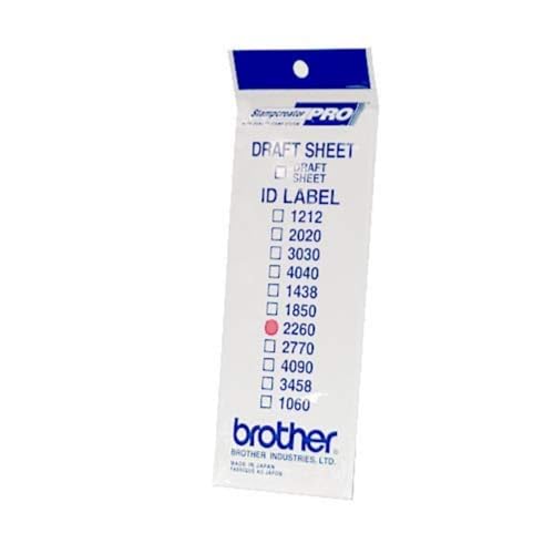 Brother id2260 Étiquettes d'identification 22 x 60 mm 12 étiquette pour StampCreator PRO SC 2000 PRO SC 2000USB