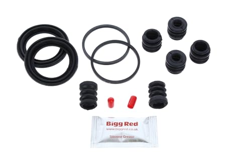 Image of Bigg Red – FRONT L & R Brake Caliper Seal Rebuild Repair Kit – Fits HYUNDAI I10 (2007–2013)