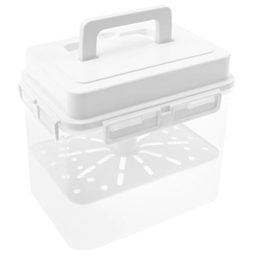 Generico Porta encurtidos - Recipiente transparente para encurtidos de 5 litros | Almacenamiento hermético con asa | Recipiente de fermentación para el almacenamiento de alimentos para el hogar Appar