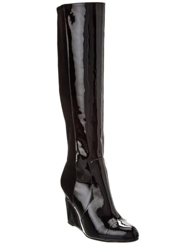 Stuart Weitzman Milla City Wedge Patent & Suede Knee-High Boot