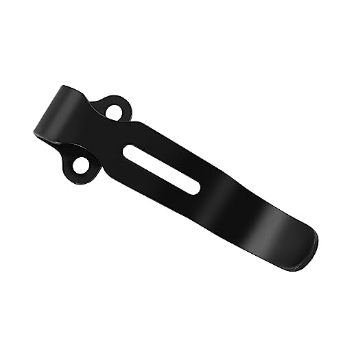 Deep Carry Pocket Clips with 2 Pieces Screws, Stainless Steel Pocket Knife Clip Replacement for Benchmade Bugout 535 and More, Anodized Finish (Black) - Image 7