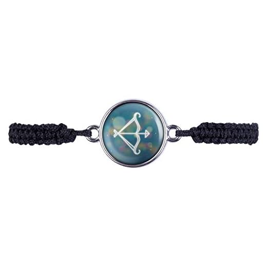 Mylery armband med motiv stjärntecken zodiak skydd Skytten silver eller brons 16 mm e Metalllegering, colore: silver, cod. ml_000430_009_a