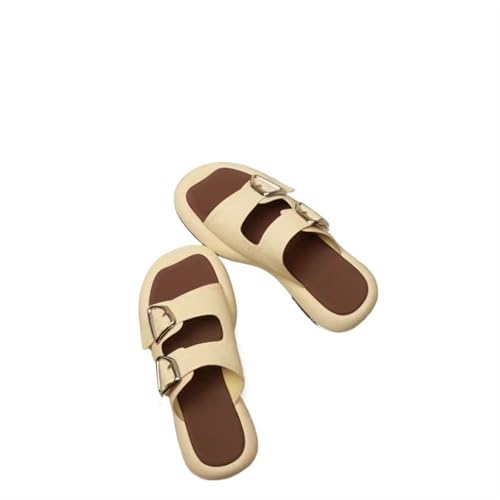 Womens Sandals Thick-soled slippers for women summer outdoor wear half-slippers comfortable casual soft flat sandals