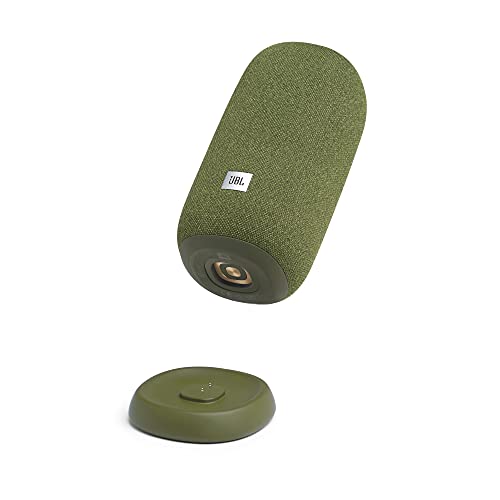 Image of JBL Link Portable 360 Degree Wi-Fi & Bluetooth Wireless Streaming Speaker with 8 Hours Playtime, IPX7 Waterproof and Voice Assistance Integrated (Green)