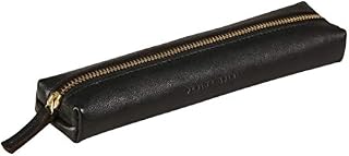 Clairefontaine 102511C - A Flying Spirit mini pencil case 19x4x2.5 cm, in smooth lambskin, Black