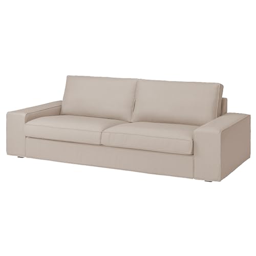 BACoverZone Cubierta de sofá para KIVIK 3 plazas (228cm), Cubierta de sofá no Ajustable, Corduroy Lavable en máquina, Cat Resistente a arañazos（KR-32）
