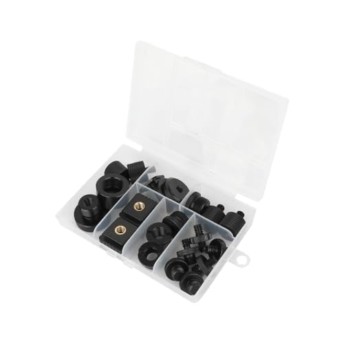 CAMVATE 19PCS Camera Screws Mount Set 1/4,3/8,5/8 Converter Screws Adapter for Tripod/Monopod/Microphone/Flash Light/Quick Release Plate - Thumbnail 5