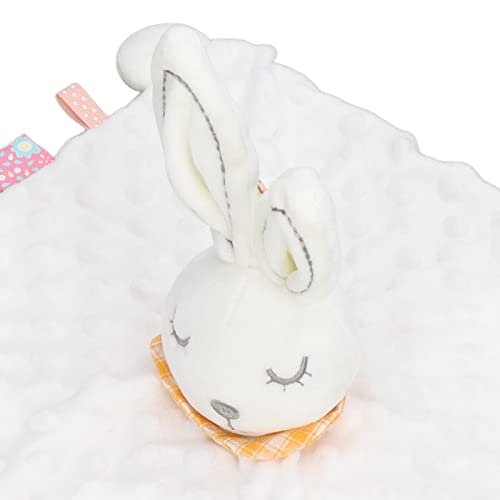 Image of Alomejor Baby Bunny Security Blanket Chewable Accompany Enrich Senses Baby Teether Blanket