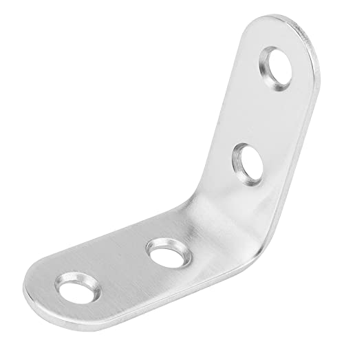ZOENHOU 50 PCS 40 x 40mm L Shaped Brackets, Stainless Steel Corner Braces with 200 Screws - Image 3