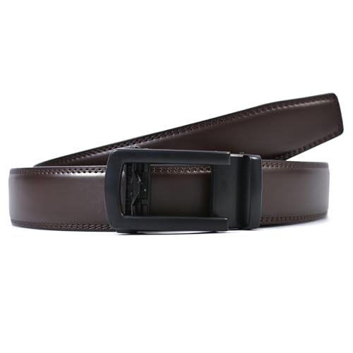 Image of WildHorn Men's Genuine Leather Belt for Men| Premium Auto-Lock Buckle | Adjustable up to 48 inch | Formal & Casual Wear | Micro-Adjust Fit | Stylish Gift Box Included