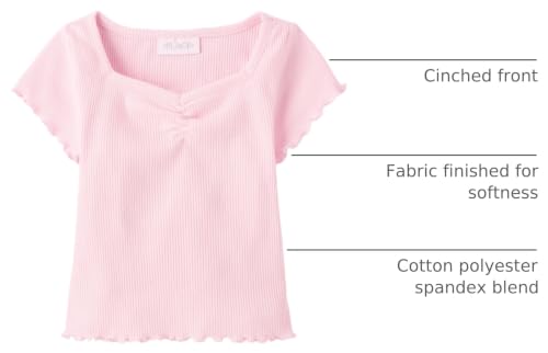 Image of The Children's Place Girls' Basic Short Sleeve Knit Shirts