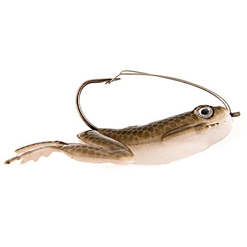 Soft Lures, Andoer Isca de pesca de 6 cm / 5,5 g Isca de pesca artificial macia para sapos com anzol