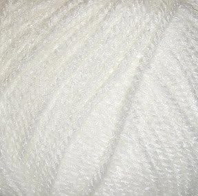 Hilos de lana Cygnet Aran blancos que no sueltan pelusa en pack de 5 ovillos 4