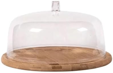 Ou Boleira Plana 27,5cm com Cúpula Transparente Linha Sense