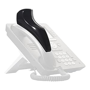 Softalk II Antibacteriële telefoon-schoudersteun, vaste telefoonaccessoire voor kantoor met antislip Ergo-Grip kussen en zelfklevende tape-bevestiging, houtskool