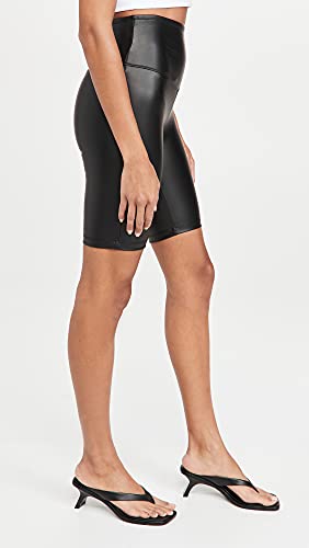 Yummie Women's Faux Leather Biker Shorts4