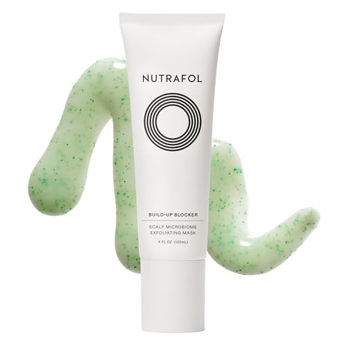 Nutrafol Exfoliating Scalp Mask, Eliminates Product Build-up and Oil for Healthier Hair and Scalp, Physician-formulated for Thinning Hair, Color and Extension Safe - 4 Fl Oz Bottle