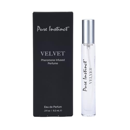 Pure Instinct VELVET Pheromone Perfume Oil Roll-On for Women – Warm, Smooth & Addictive Scent – Plum, Rose & Creamy Vanilla – Skin-Warmed, Long-Lasting Fragrance Oil – Travel Size – Net Wt. 10.2 mL