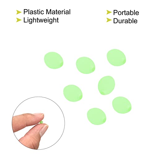 PATIKIL 5x4mm Luminoso Pesca Perline, 200 Pezzi