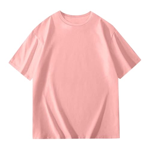 Girls Oversized T Shirts Short Sleeve Crew Neck Solid Athletic Tops Tee Teenager Loose Fit Summer Casual Blouse3