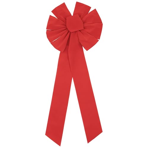 Northlight 9-Loop Velveteen Christmas Bow Decoration, 14