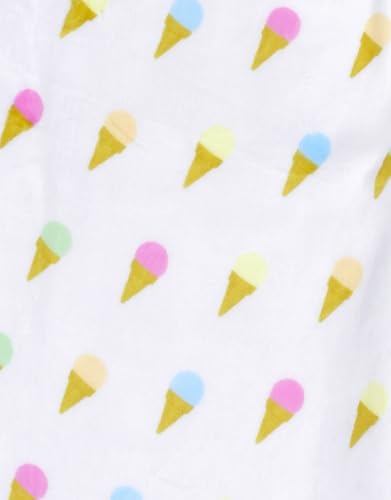 Image of iscream Big Girls Silky Soft Bold Print Plush Fleece Pants - Ice Cream Parlor Collection