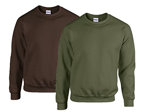 Gildan 2er Herren Sweatshirt Heavy Blend Sweat M L XL 2XL 3XL 4XL 5XL in verschiedenen Farbsets & HLKauf-Block