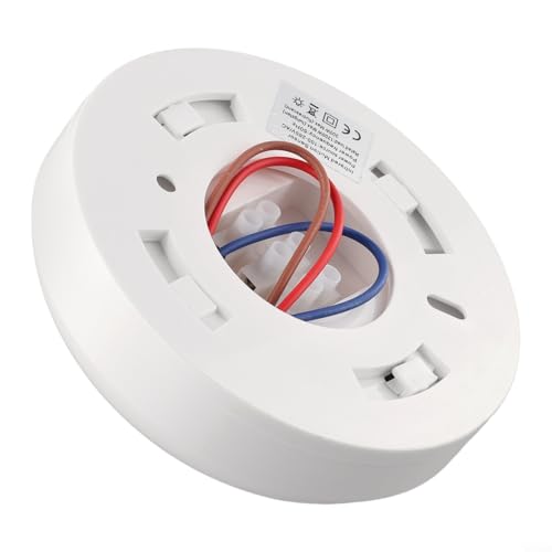 Interruptor de sensor de movimiento PIR montado en 360° para luz de techo, detector de ocupación con tiempo ajustable y sensibilidad a la luz