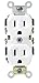 Leviton S02-0BR15-0WS White Commercial Grade Straight Blade Duplex Receptacle