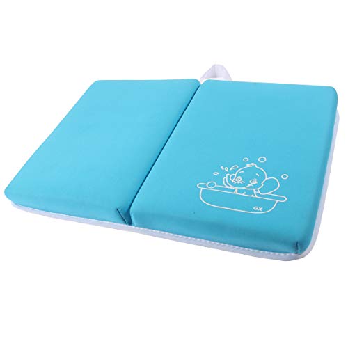 Image of Bath Kneeler Pad - 1.5inch Thick Bath Kneeling Mat Non-Slip Rubber - Large Safety Bathtub Kneeling Pad for Baby Bathtime, Garden Work, Exercise - Foldable Child Bath Tub Mat for Parents