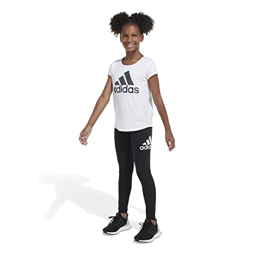 Adidas Girls' Big Sportswear Logo Graphic Tight, Black, Xl (16) #TOP4